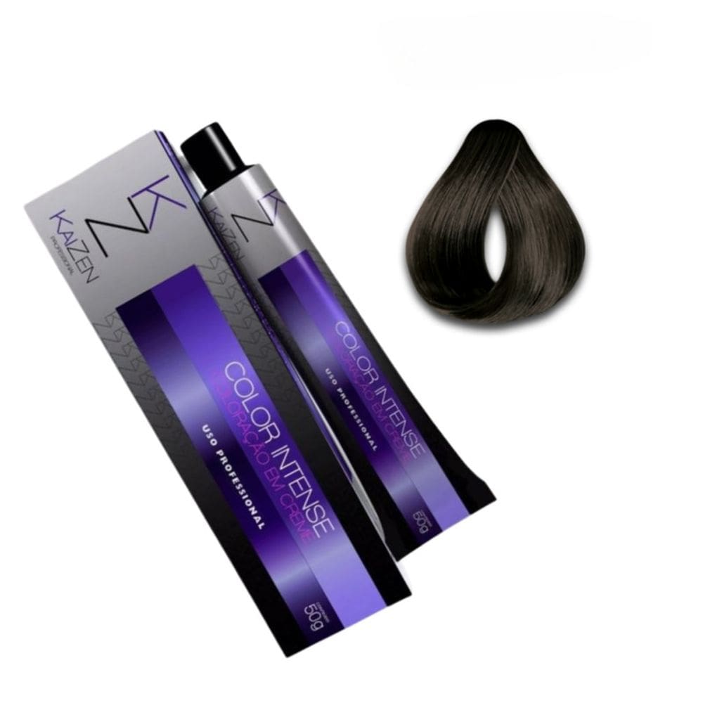 Tinta de Cabelo Castanho Medio 4.0 Kaizen Coloração 60gr