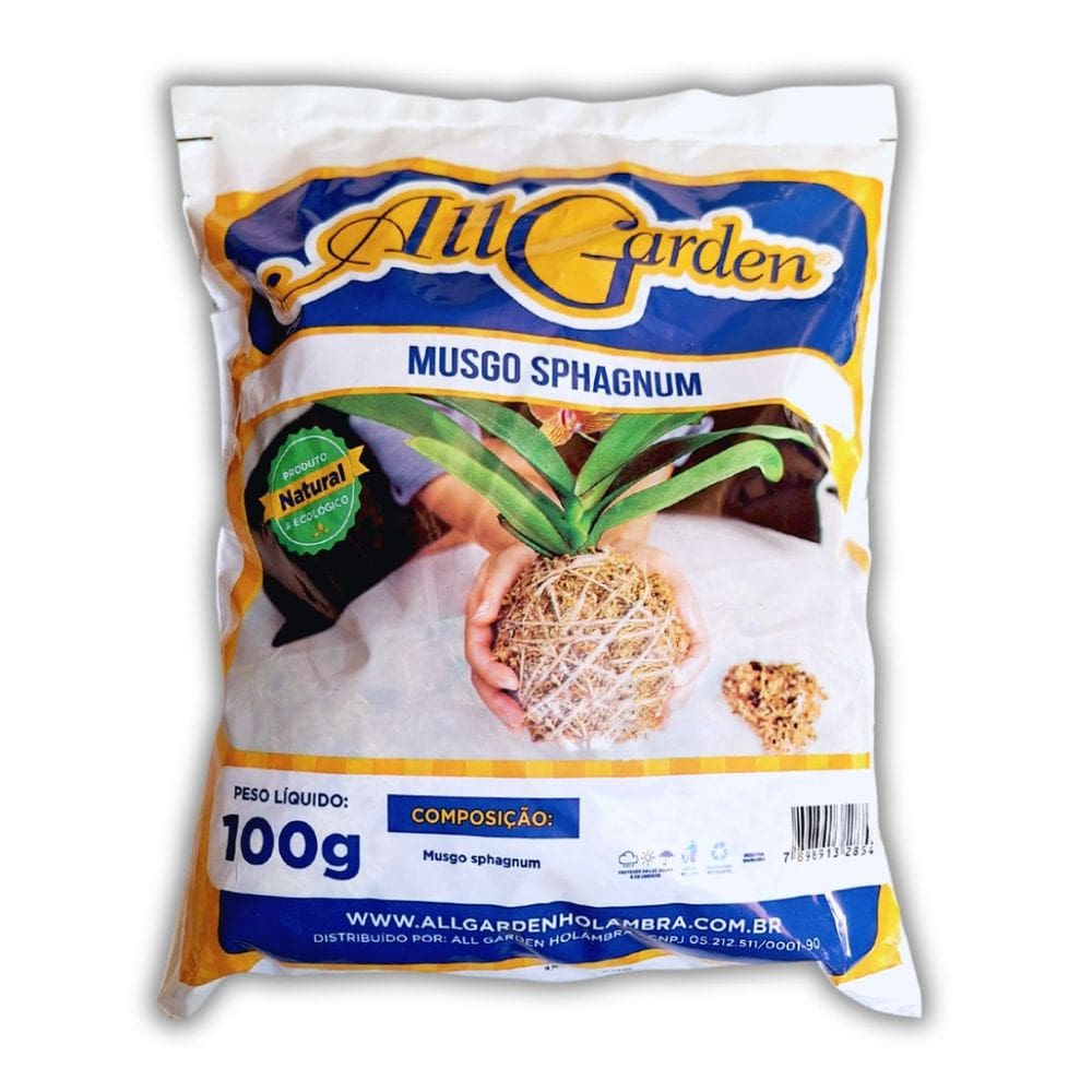 Musgo Sphagnum Substrato para Plantas (100g) ALL GARDEN