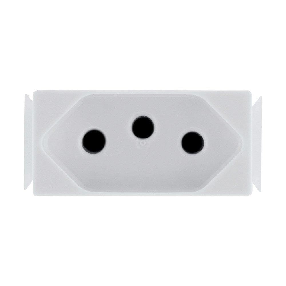 Tomada Modulo Aria Tramontina 2P+T 20A Branco