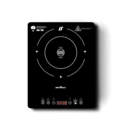 imagem-Cooktop de Indução Britânia Portátil Painel Touch BCTE10A 110V