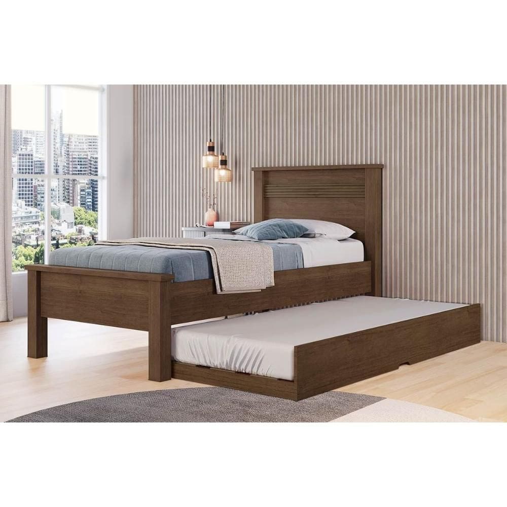 Bicama Solteiro Barcelona c/ Auxiliar Cacau - Conquista