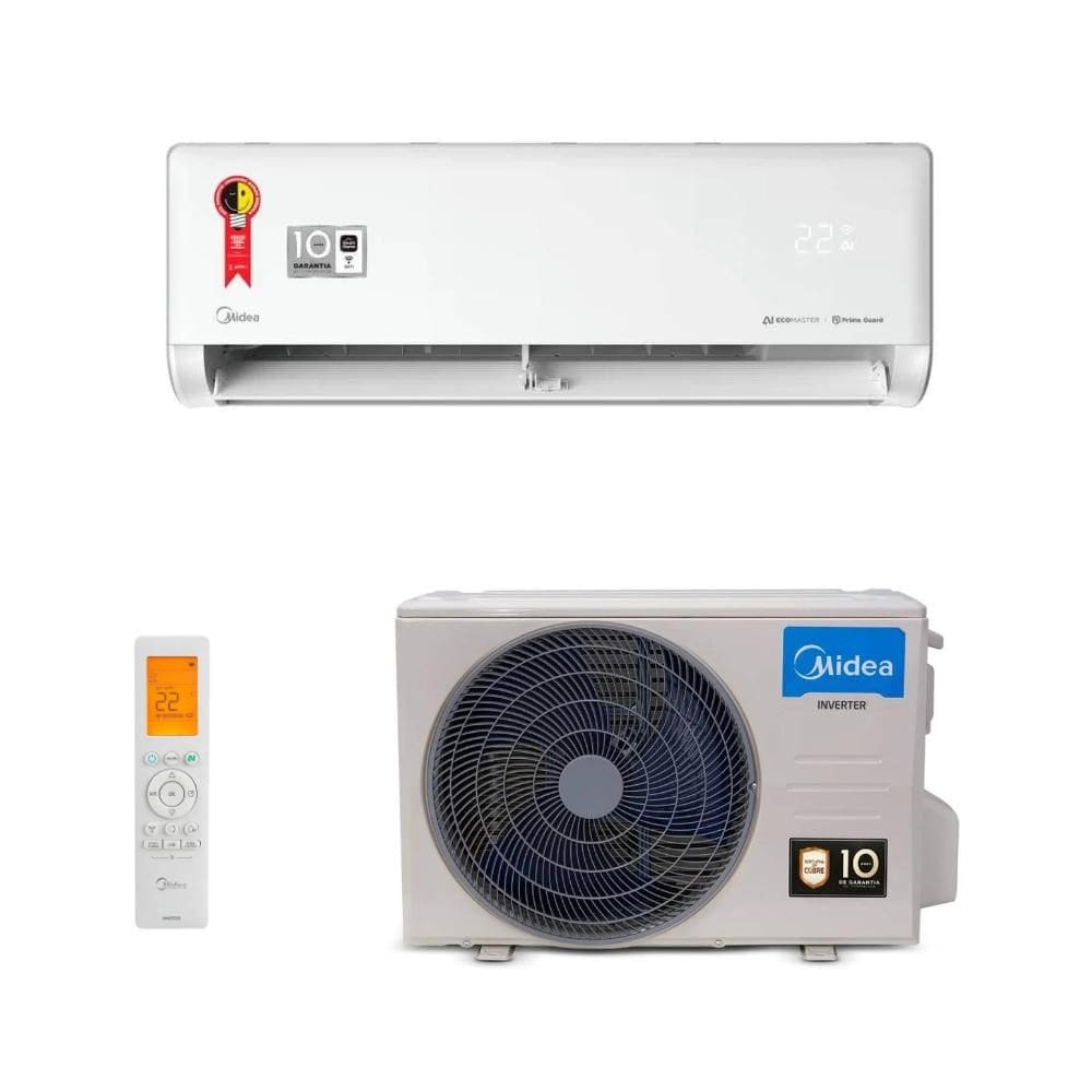 Ar condicionado Inverter Midea AI Ecomaster12000 Btus Frio Wi-Fi 220v R-32