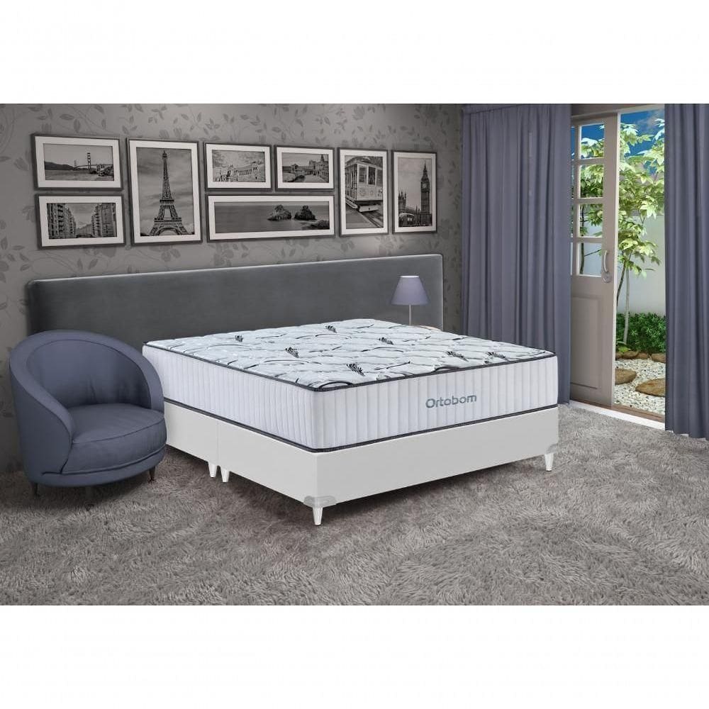 Cama Box E Colchão Highfoam – Queen Size (158x198) - Ortobom