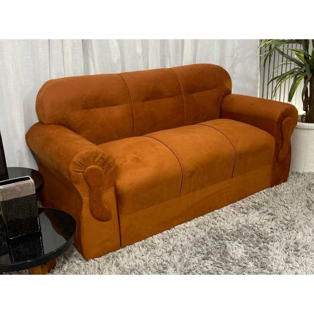 Sofá 3 Lugares Terracota 604 Viena
