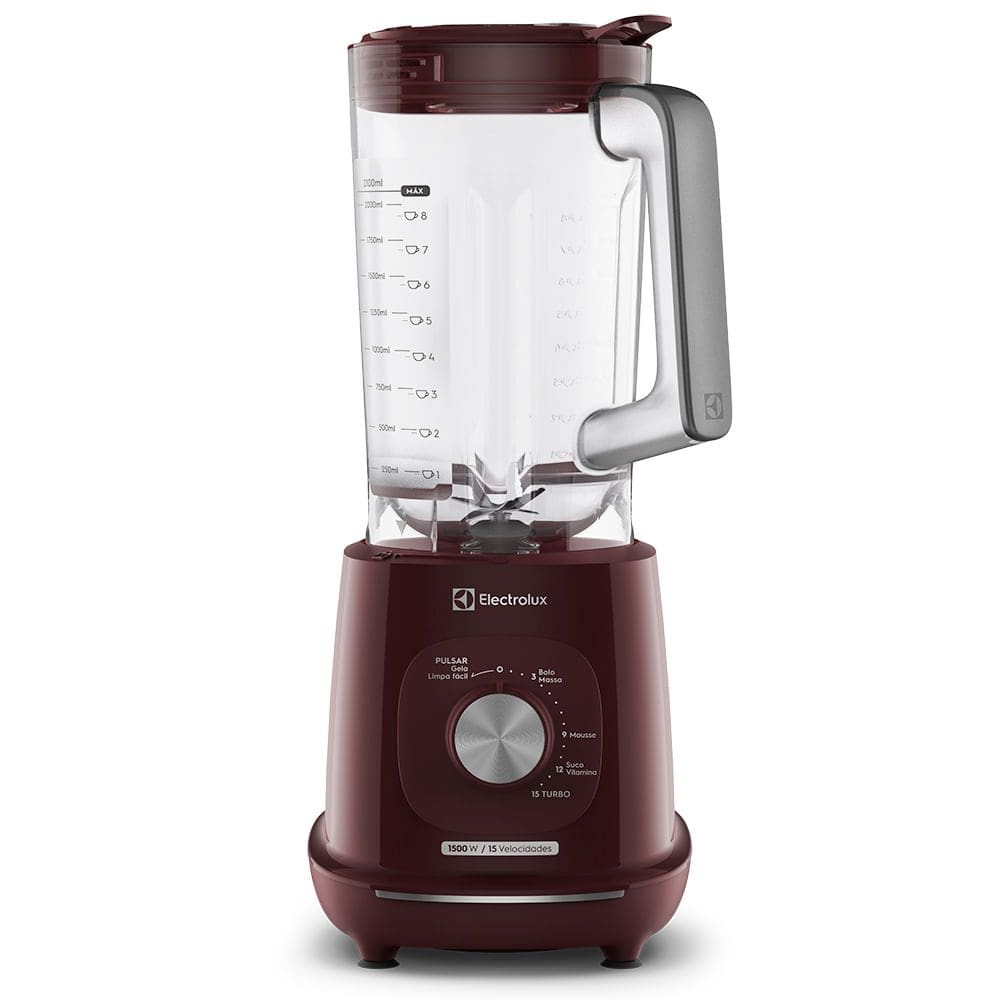 Liquidificador Electrolux 1500W 3.2L Efficient Tri Force 15 Velocidades Vermelho (EBL1510)