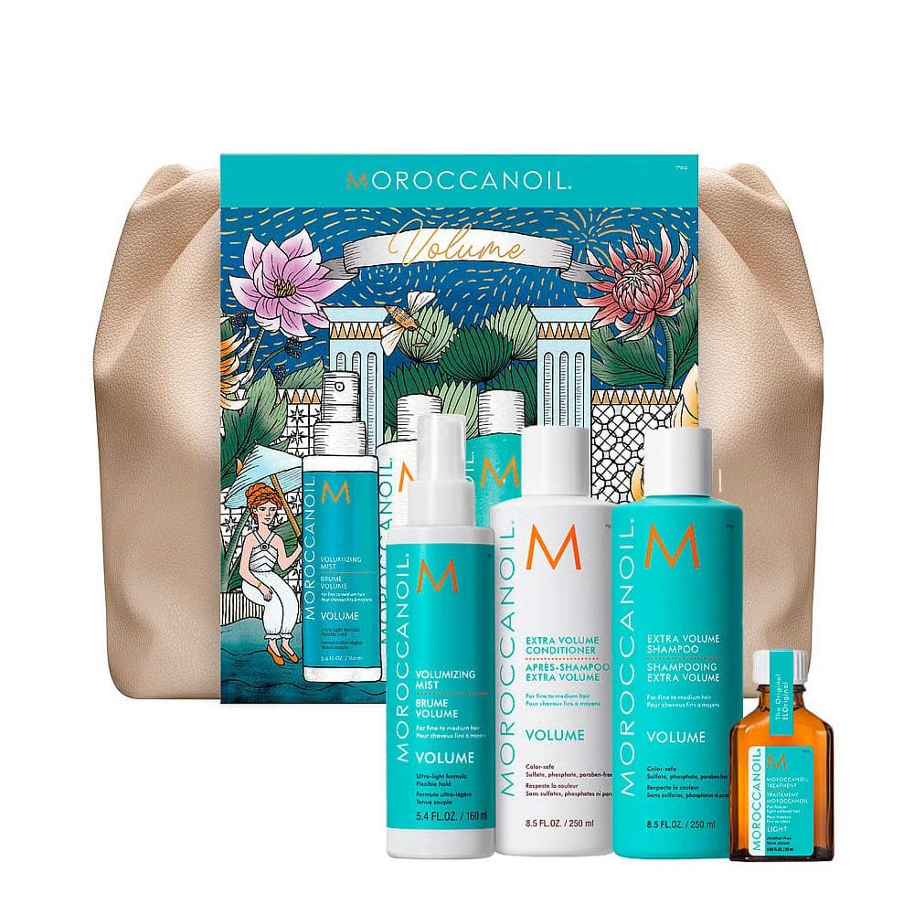 Kit Moroccanoil Volume - Shampoo e Condicionador 250ml + Spray All in One 160ml + Oleo de Tratamento 25ml