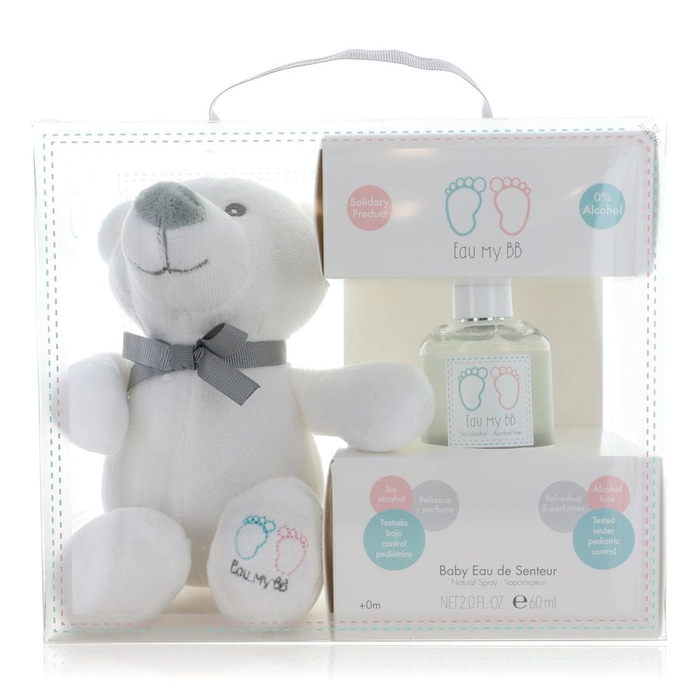 Conjunto de perfumes Disney Eau My BB 60 ml Baby Eau De Senteur com ursinho de pelúcia