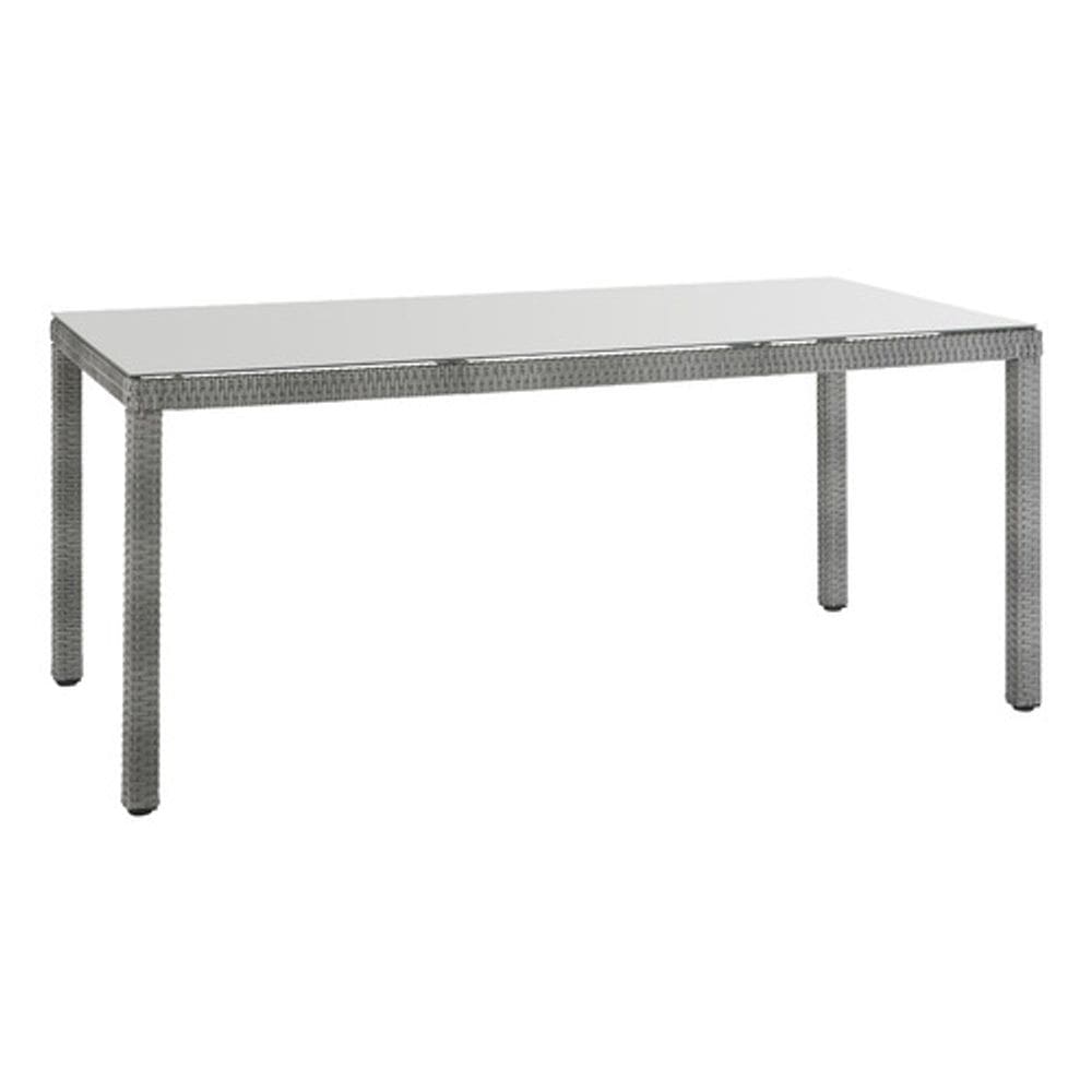 Mesa Retangular Jardim E Varanda 75x89x179cm Aluminio Fibra