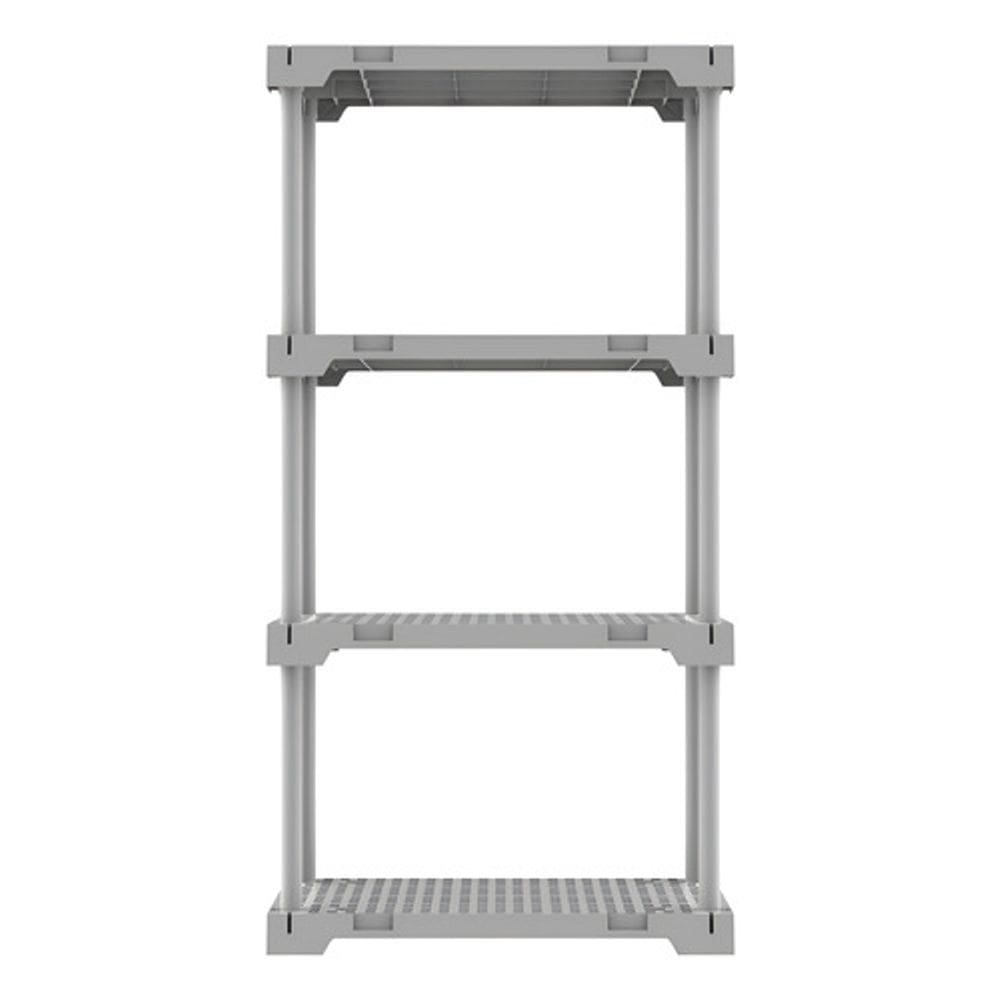 Estante Plastico 127x70x35cm Branca 4 Prateleiras Ate 100kg
