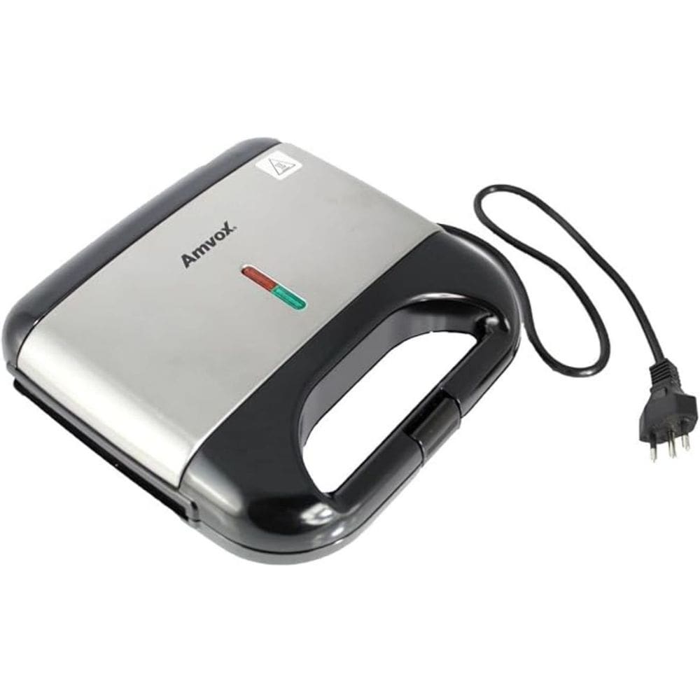 Sanduicheira Grill Amvox AMS500 Black Led Antiader 750W