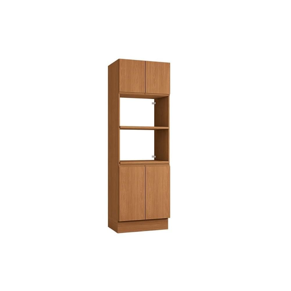 Módulos de Cozinha Kappesberg Ciela Paneleiro Ciela R630 c/ 4 Portas e 2 Nichos p/ Forno 70cm Canela6 Portas de Correr e 4 Gavetas T582-Kappesberg
