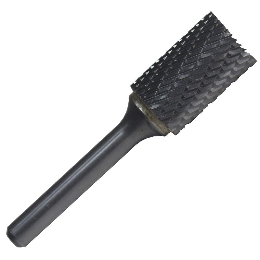 Broca de carboneto/lima rotativa, corte final cilíndrico, corte duplo, 19 mm