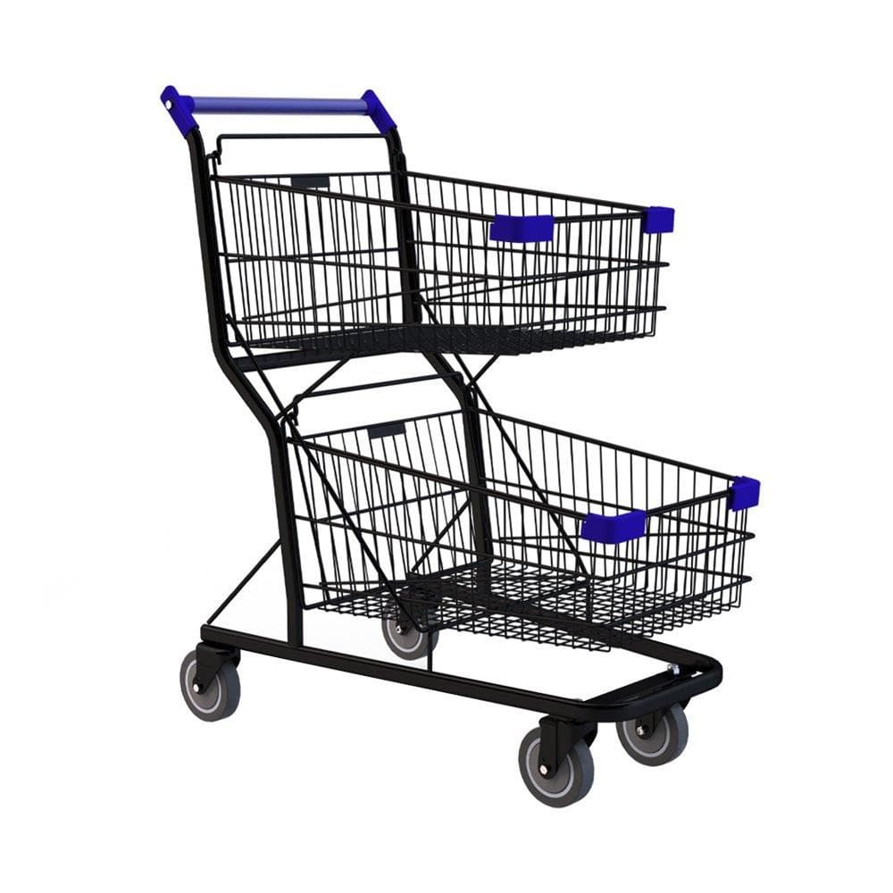 Carrinho Amapá Duplo Supra 130 Litros Preto