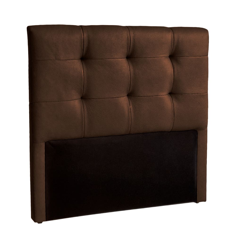Cabeceira Estofada Queen Alice Nature Material Sintético Marrom 158x136