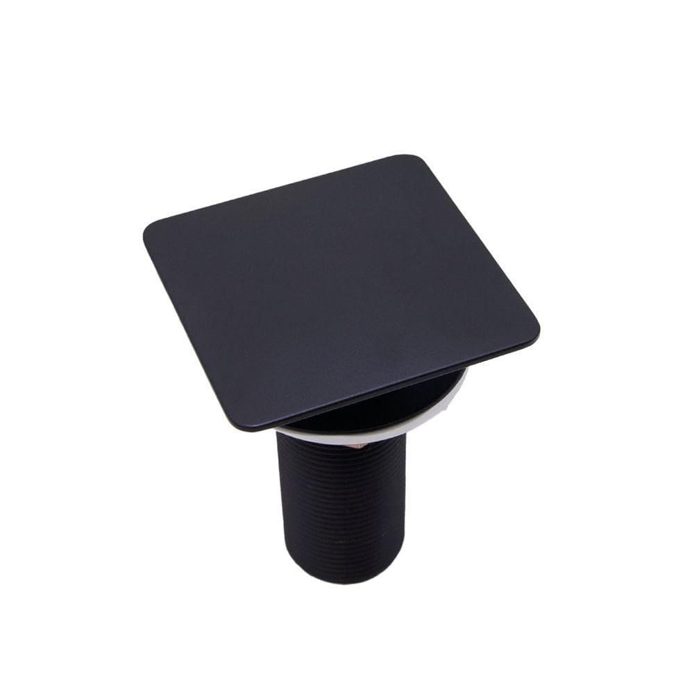 Válvula Click Inteligente Ralo Para Pia Cuba De Banheiro Preto Black Fosco Luxo Lavabo