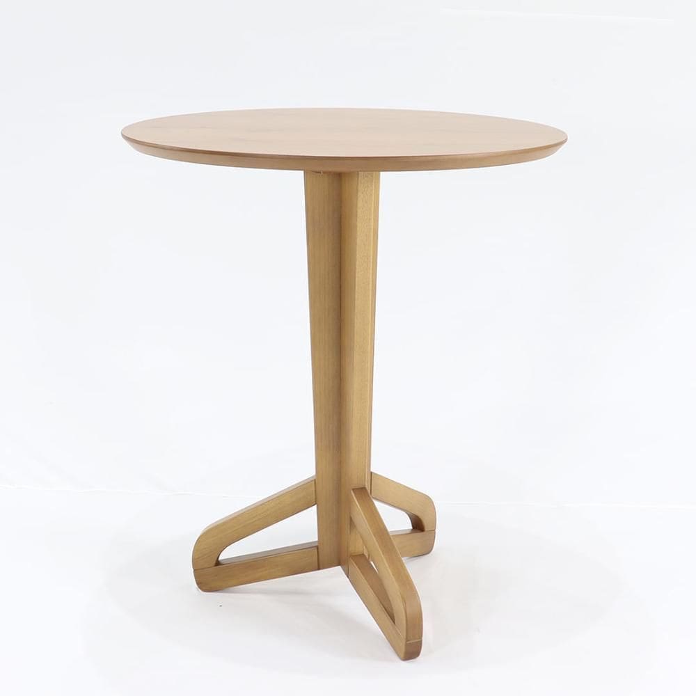 Mesa Jantar Bistrô Siriú 92cm Redonda Madeira Amêndoa