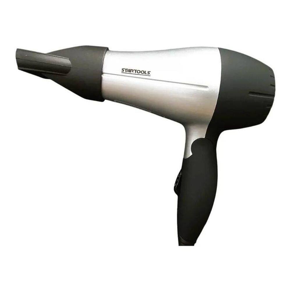 Secador De Cabelo Cinza Manual Profissional 1200w Bivolt