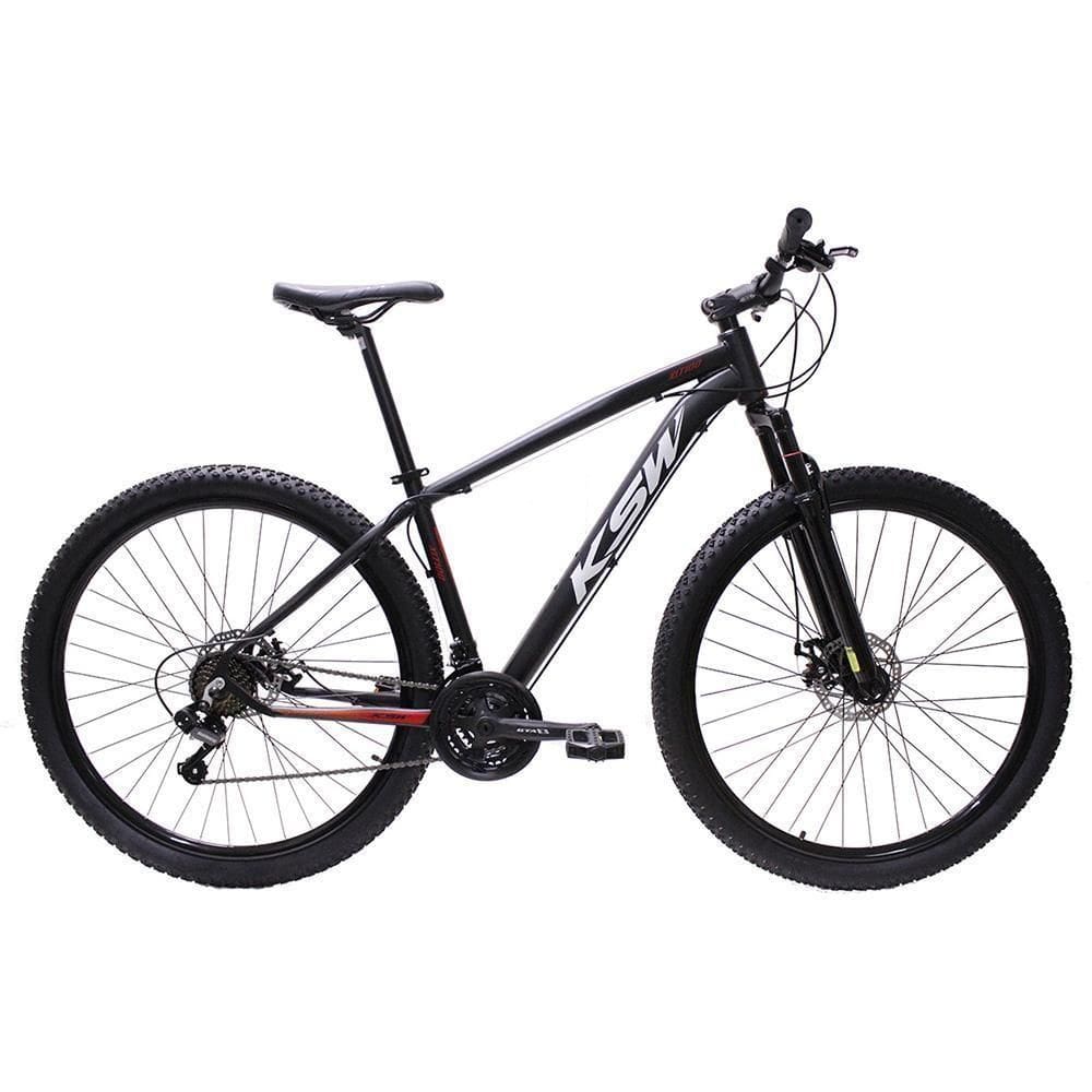 Bicicleta Aro 29 Ksw Bike Alumínio Câmbios Shimano 21 Marchas Preto Fos -ad Verme Bco 15