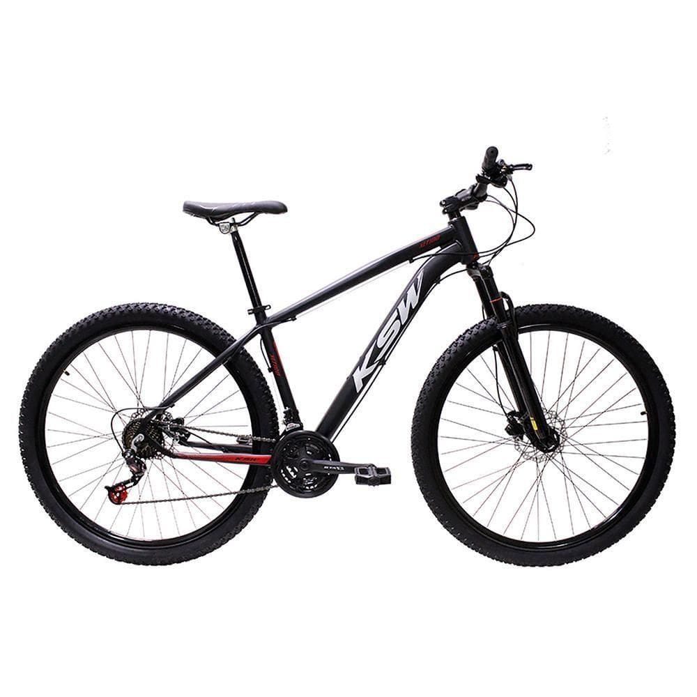Bicicleta Aro 29 Bike Ksw Xlt 21 Marchas Alumínio Freio A Disco Preto Fos -ad Verme Bco 15