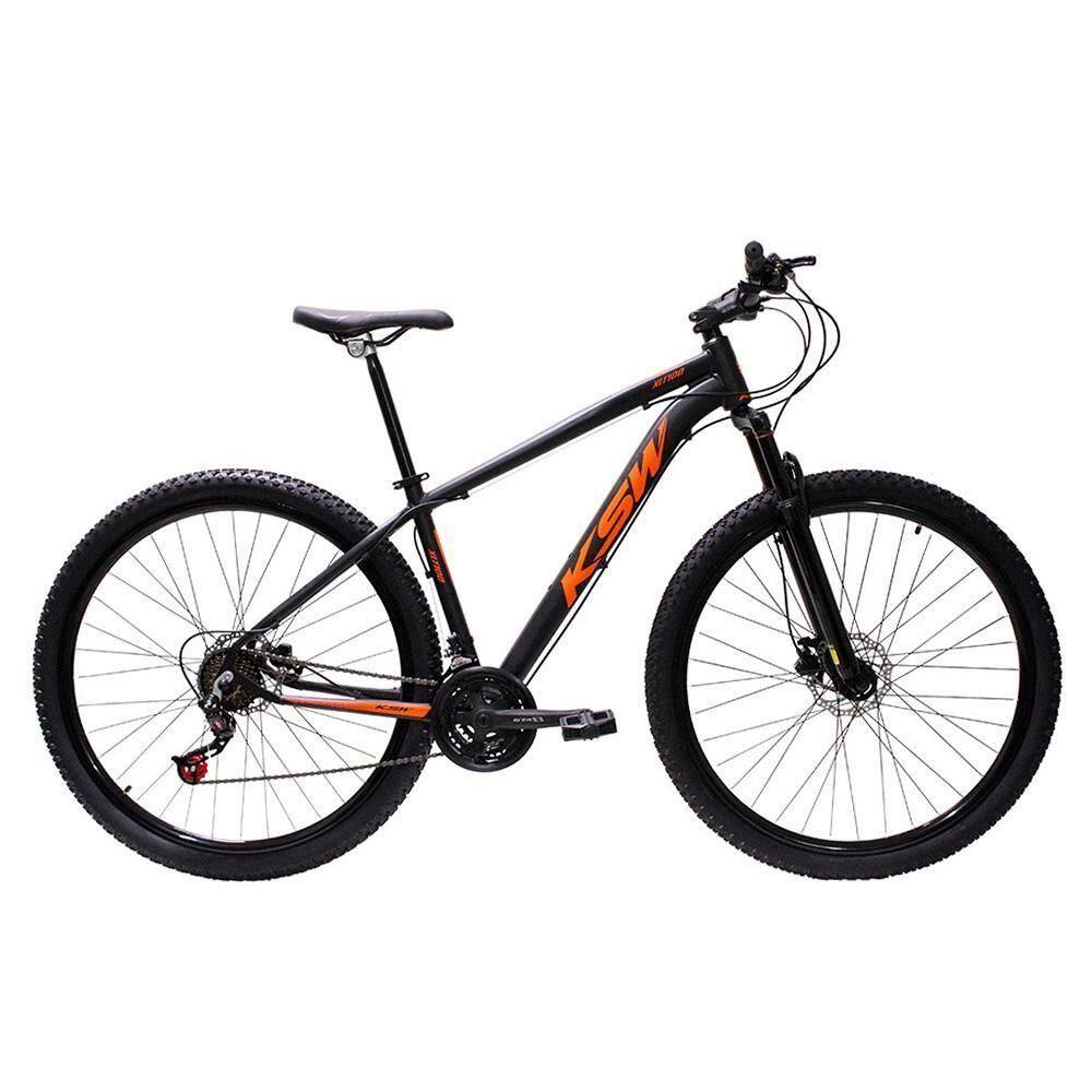 Bicicleta Aro 29 Bike Ksw Xlt 21 Marchas Alumínio Freio A Disco Preto Fos -ad Laranja 19