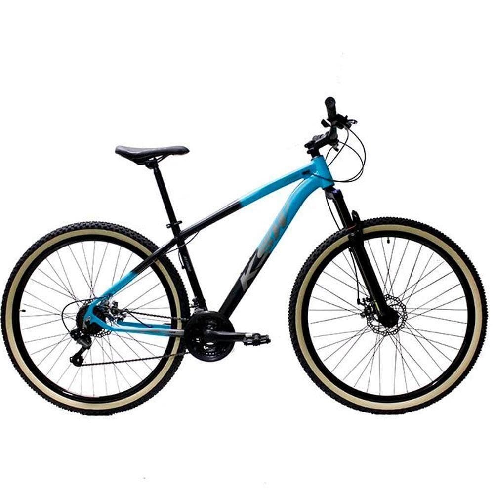 Bicicleta Aro 29 Ksw 21 Marchas Alumínio Cambio Shimano Azul Pant-pto Fos