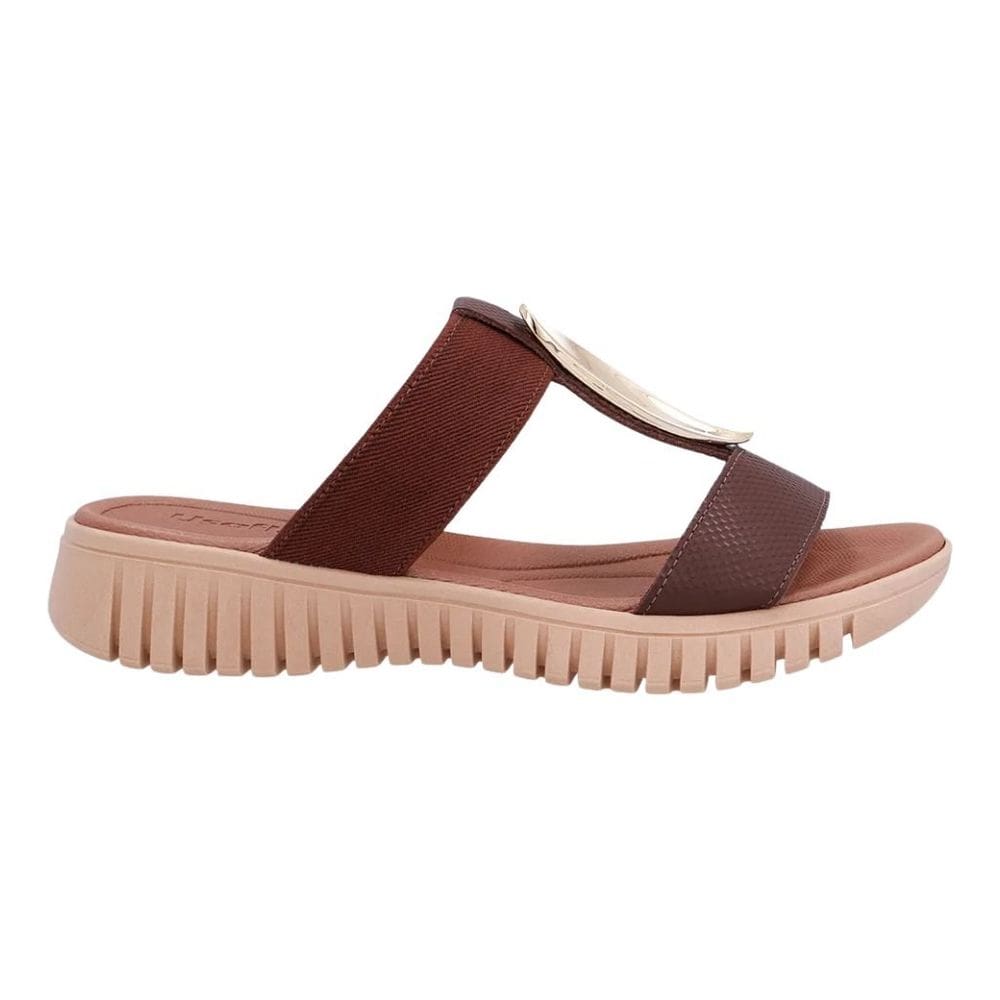 Tamanco Usaflex UD11003 Feminino Pinhão casual