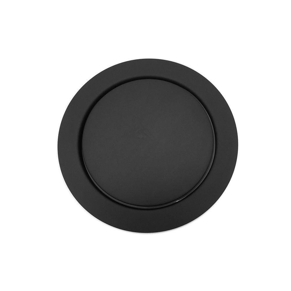 Ralo Click Automático Inteligente Para Banheiro Redondo 10x10cm Preto Fosco Luxo