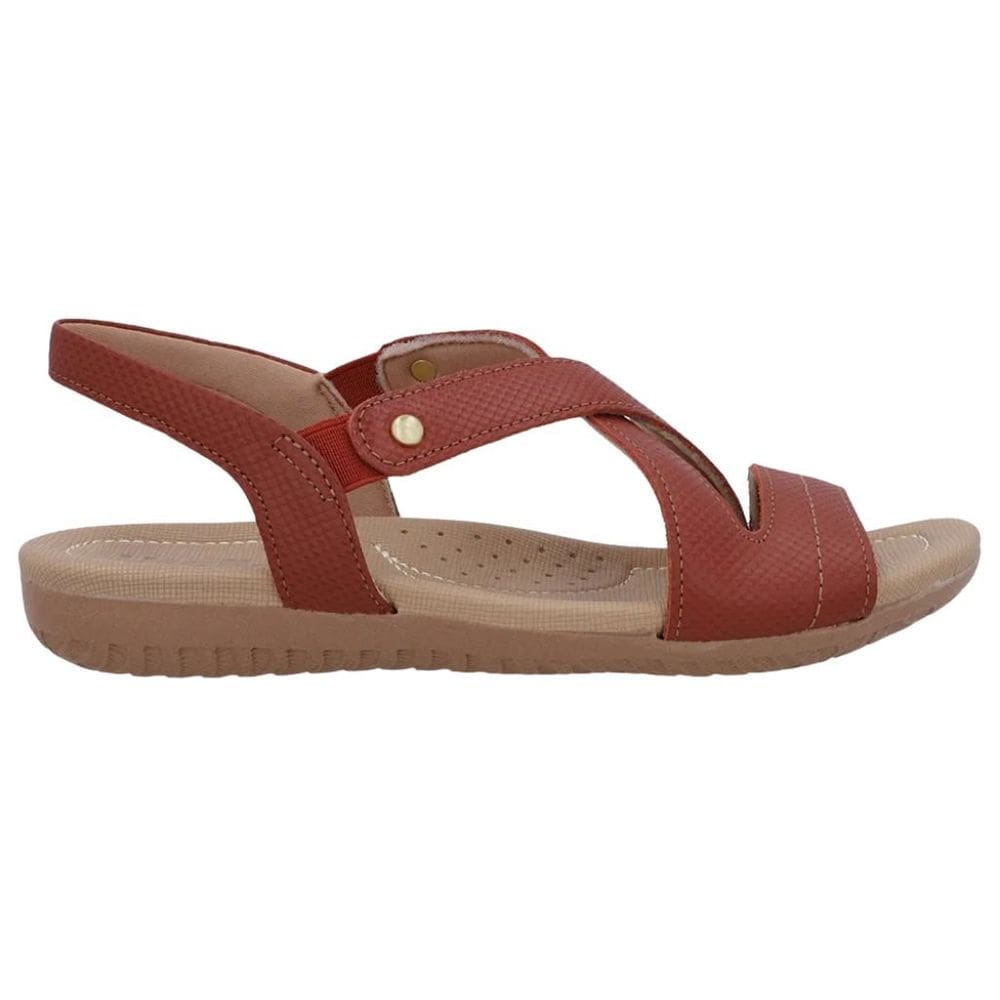 Sandália Rasteira Usaflex R1804 Feminino Terracota casual