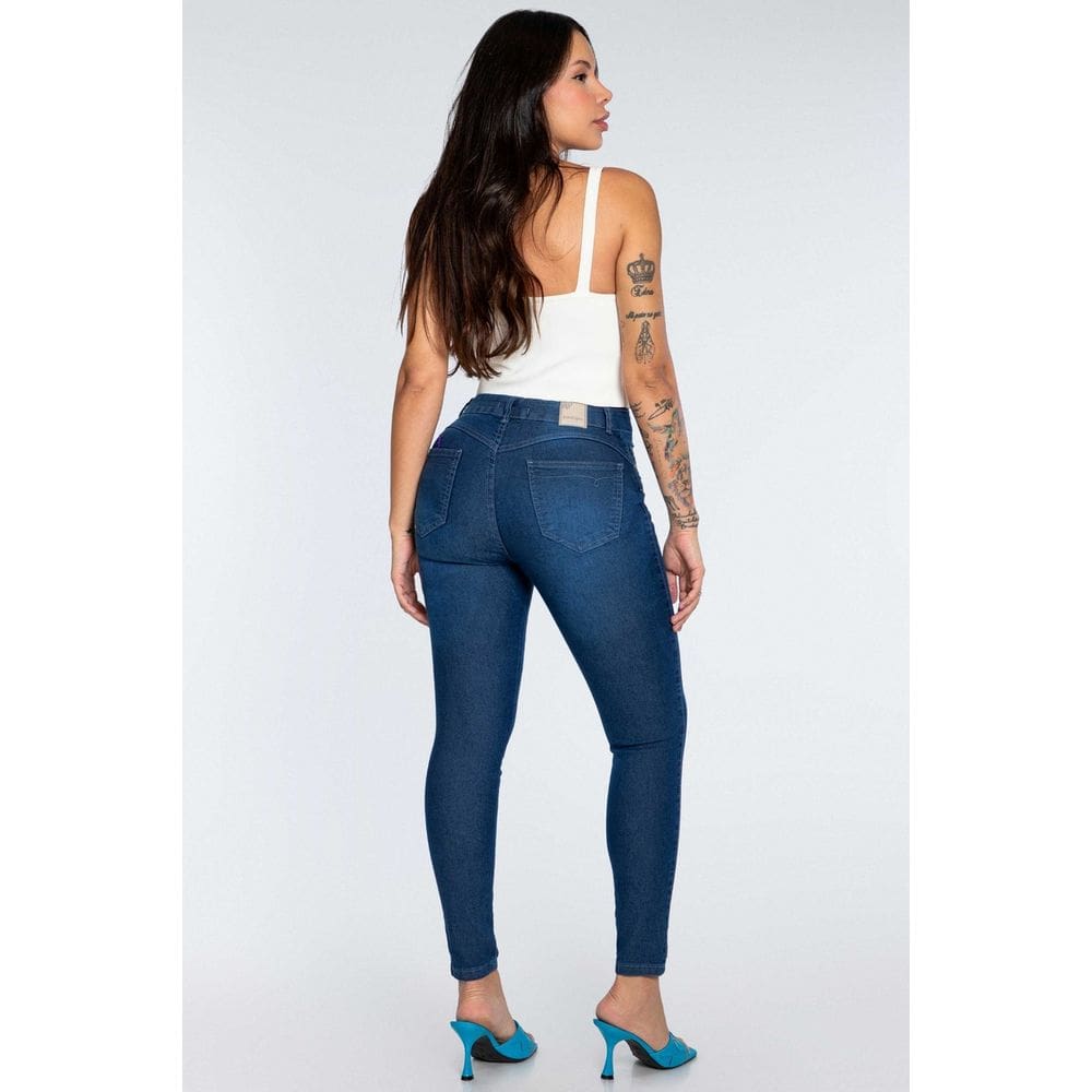 Calça Jeans Feminina Skinny Midi - 30690