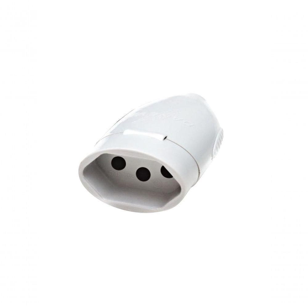 Tomada Desmontavel Daneva 2p+t 20a - 250v Ref.1618 Branca
