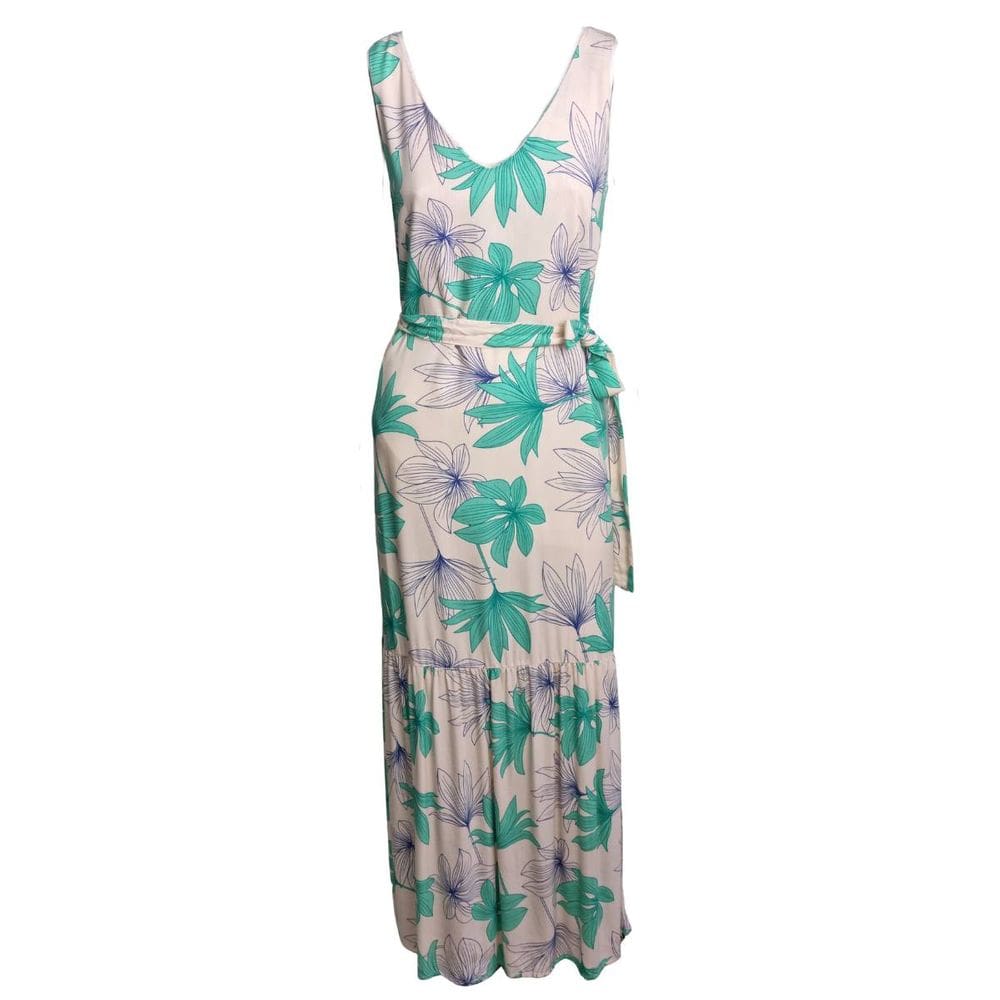 Vestido Feminino Floral Lu Ripper 100% Viscose