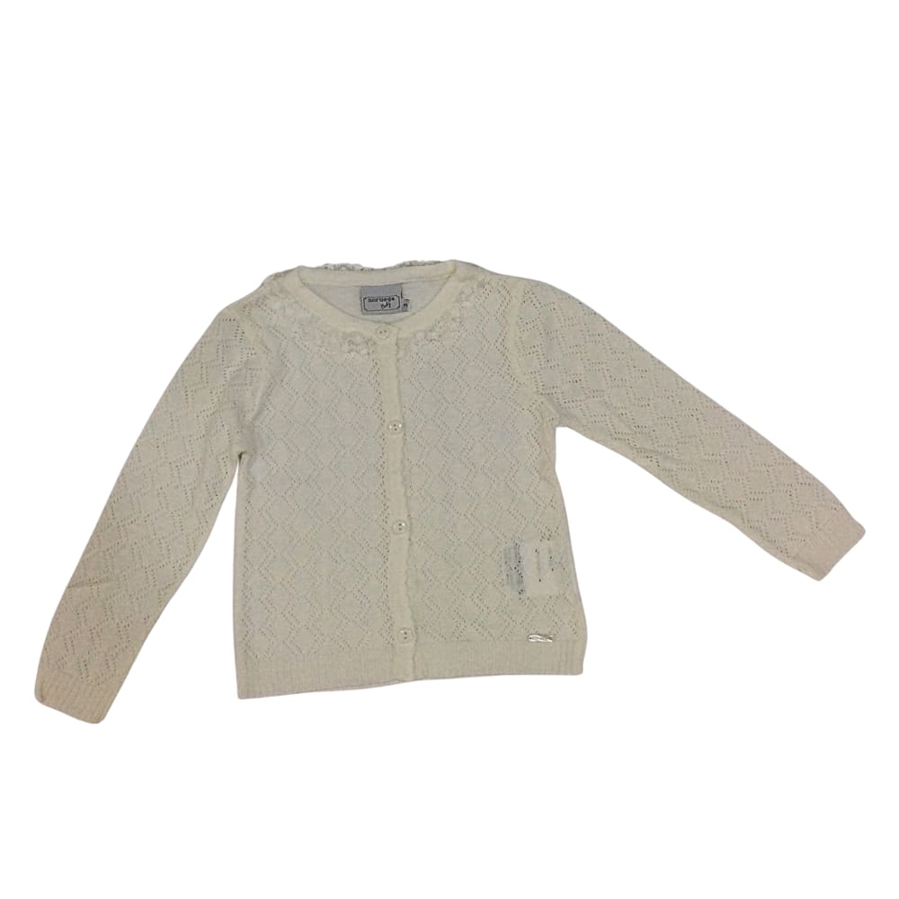 Cardigan infantil fem Noruega  branca