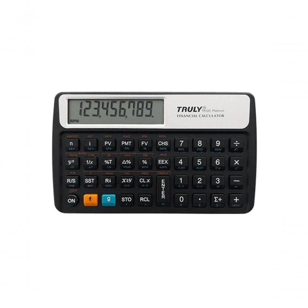 Calculadora Financeira Truly Tr12c Platinum Rpn Algebrica