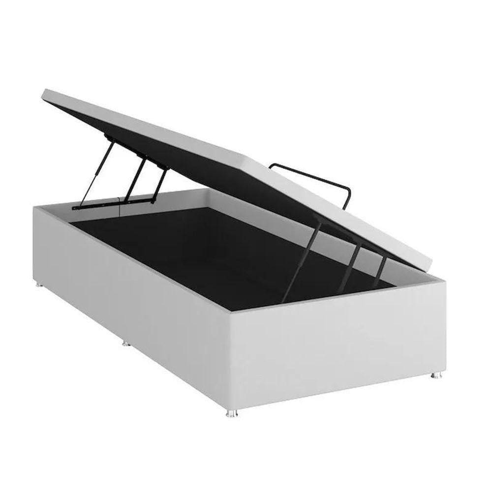 Base Baú Phy Branco Solteiro (88x188x39) - Ortobom