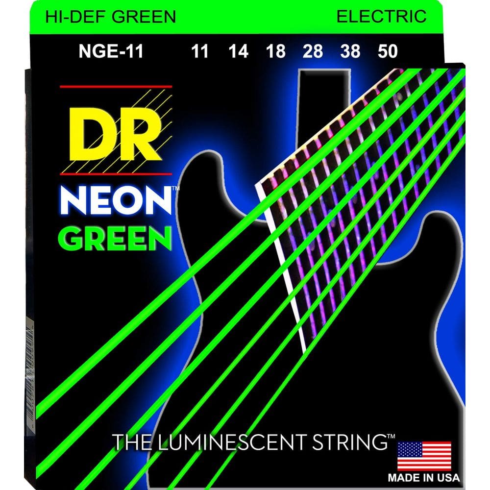 Cordas de guitarra elétrica DR Strings HI-DEF NEON NGE-11