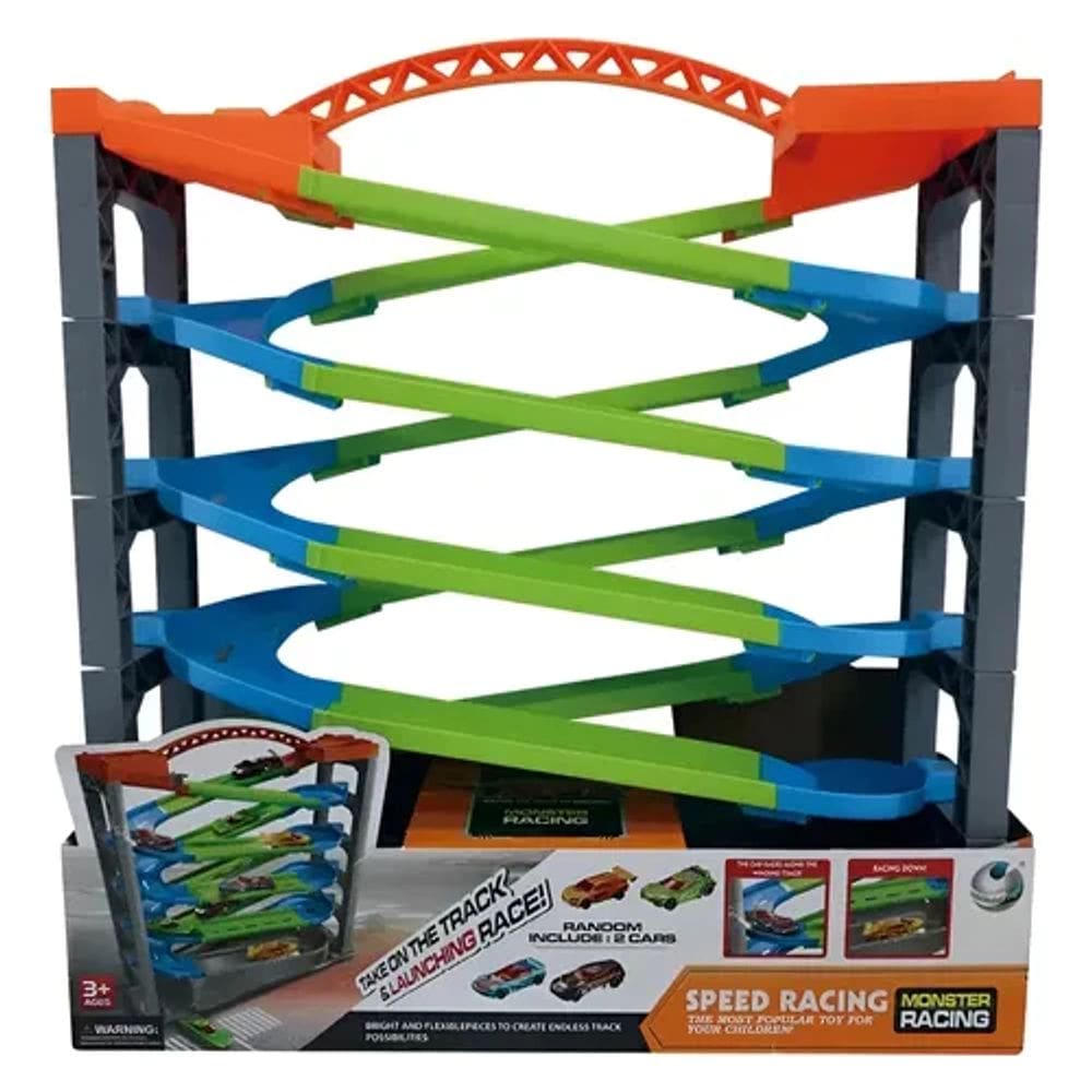 Pista de corrida com 6 andares e 2 carros - Toys Import J240115014