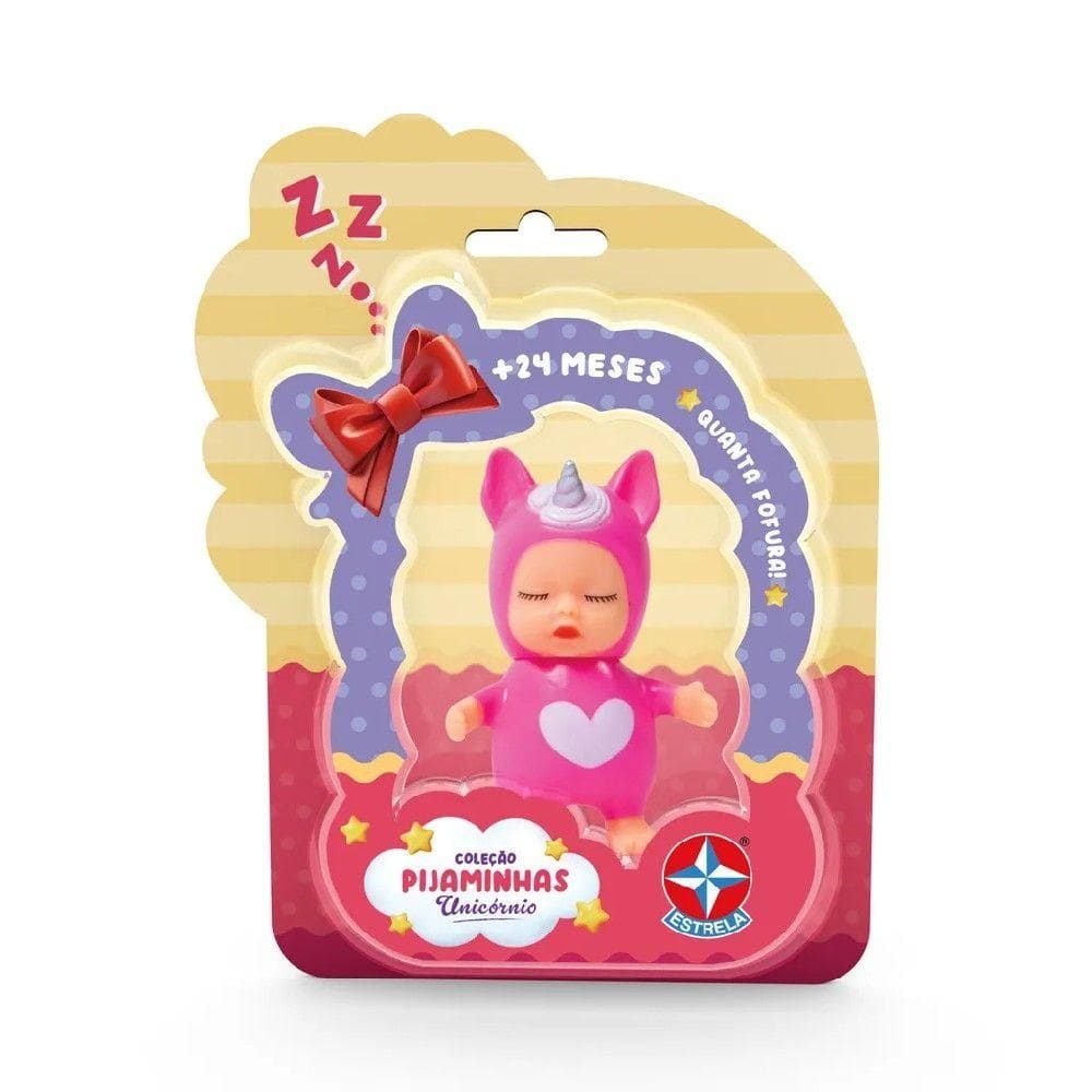 Coleção Pijaminhas Mini Boneca Unicórnio - Estrela