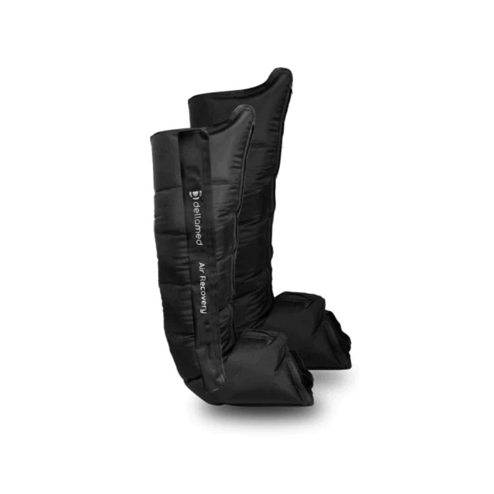 Bota De Compressão Pneumática Sem Fio Dellamed Air Recovery Com Drenagem Linfática, 5 Modos, Timer 1060min, Bateria até 6h, Bivolt e Tamanho M