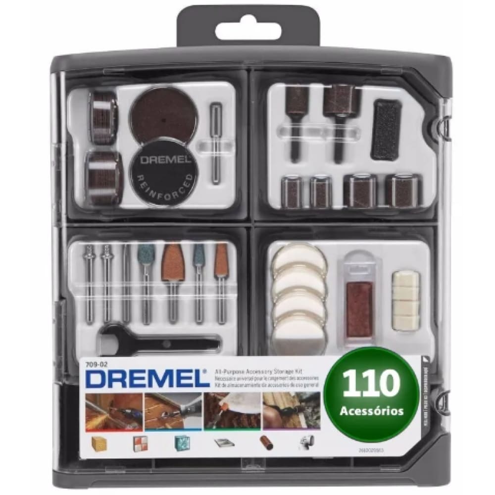 Kit Acessórios Multiuso Profissional 110Pç DREMEL 26150709AD