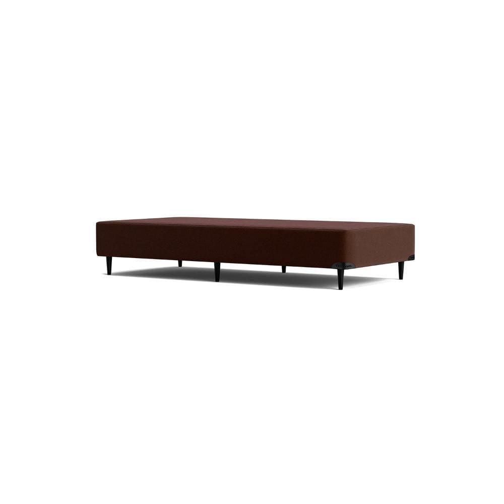 Base Sommier Camurça Marrom Solteiro (88x188x30) - Ortobom