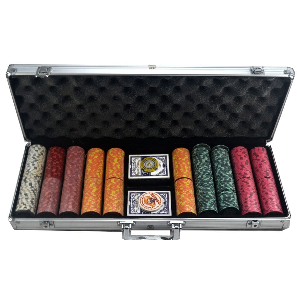 Conjunto de Poker de 14 Gramas com 500 Fichas - Monte Carlo