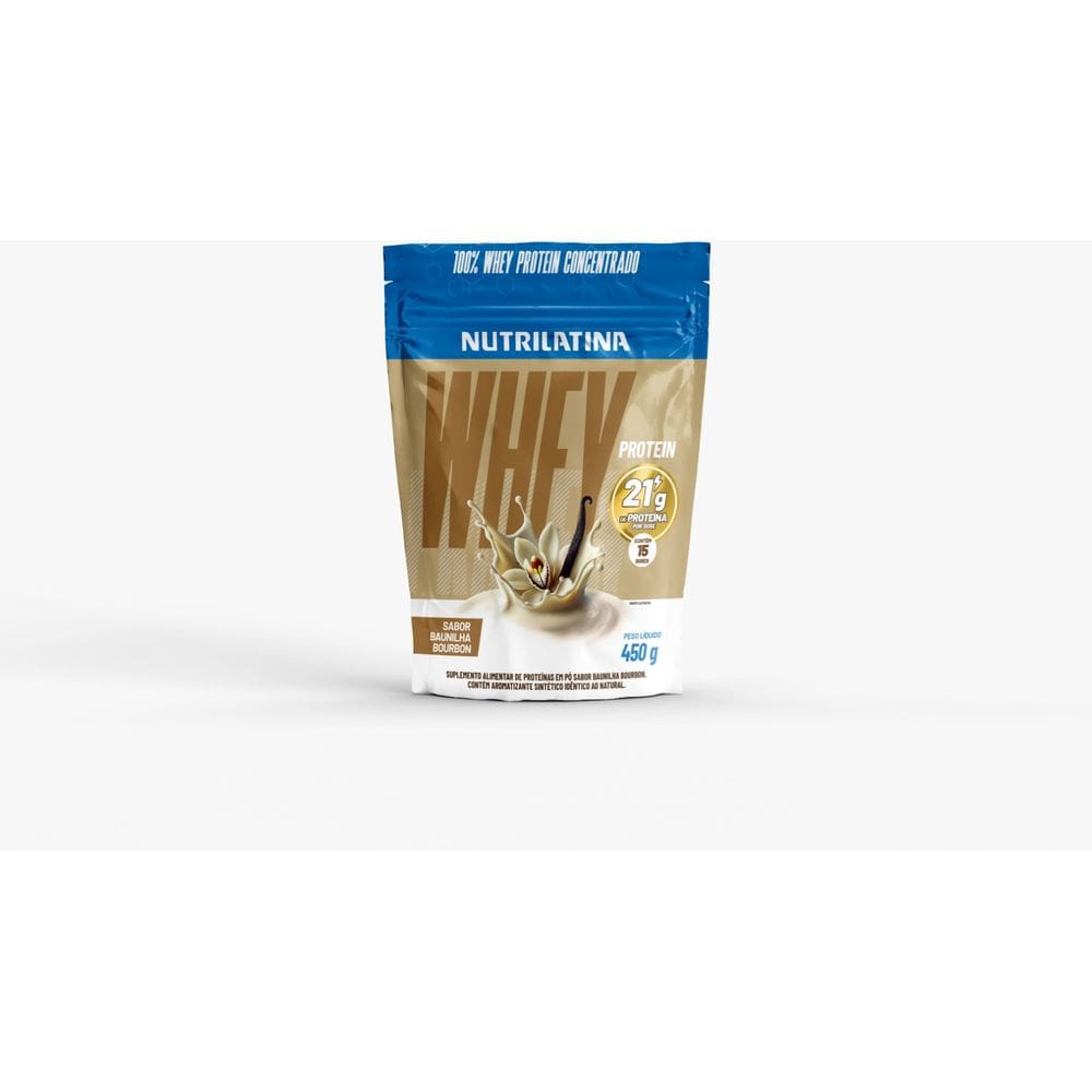 WHEY PROTEIN CONCENTRADO BAUNILHA  450g - 21g Proteína
