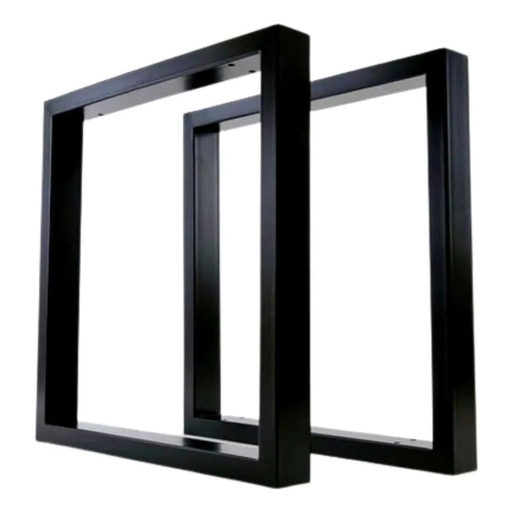 Pé De  Ferro Para Moveis Mesa Banco Industrial Kit 2 Unidades Reforçado