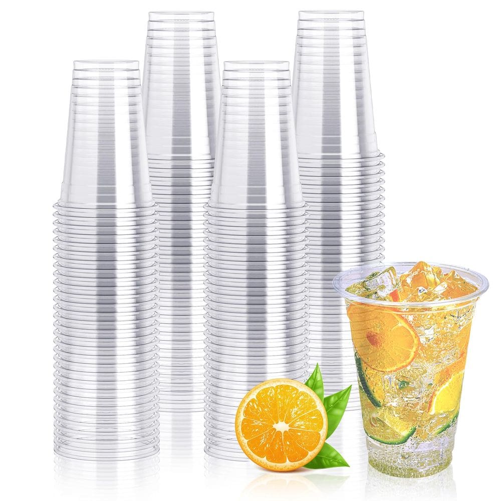 Copos plásticos descartáveis Lilymicky 300mL (pacote com 200)