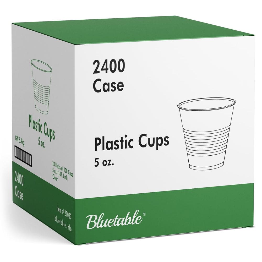 Copos de plástico descartáveis Bluetable 150mL 2400 pacote/estojo