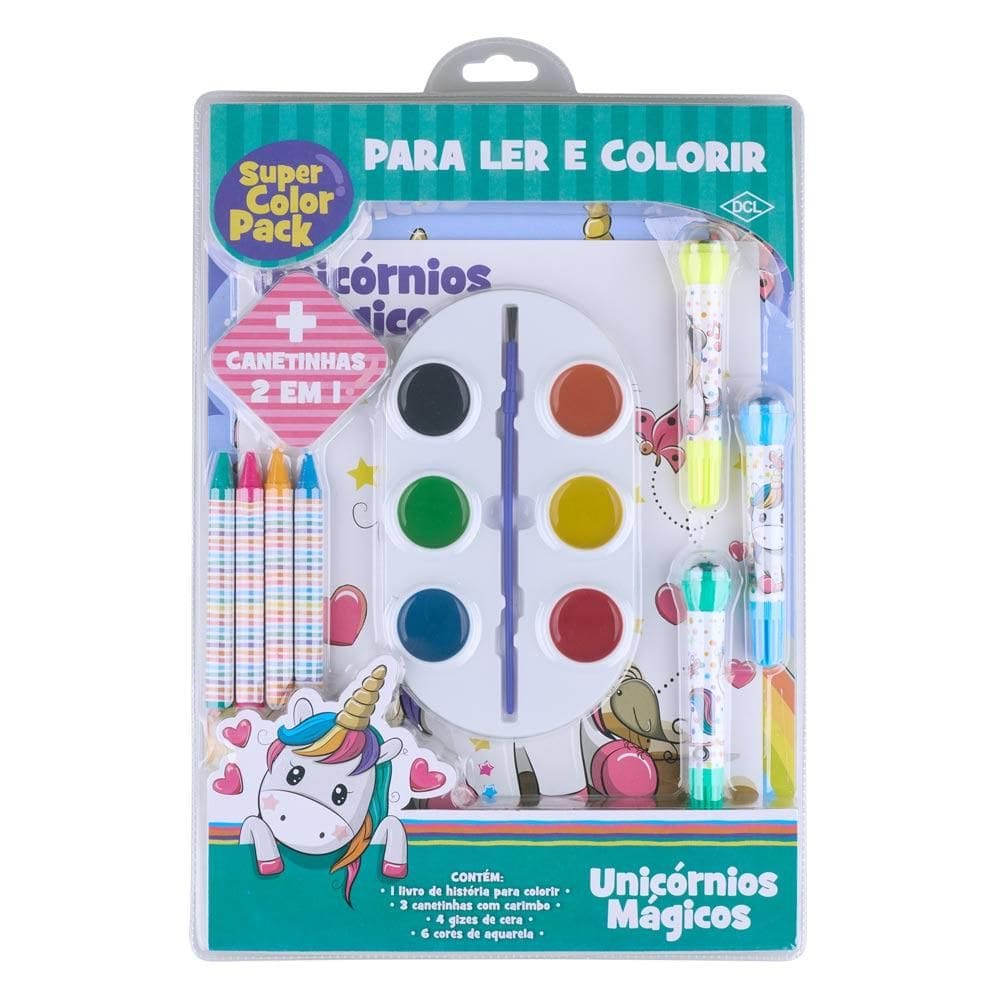 Livro Super Color Pack Unicórnio Dcl