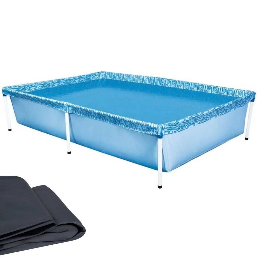 Piscina Retangular 1000 Litros 189x126x42CM com Capa MOR