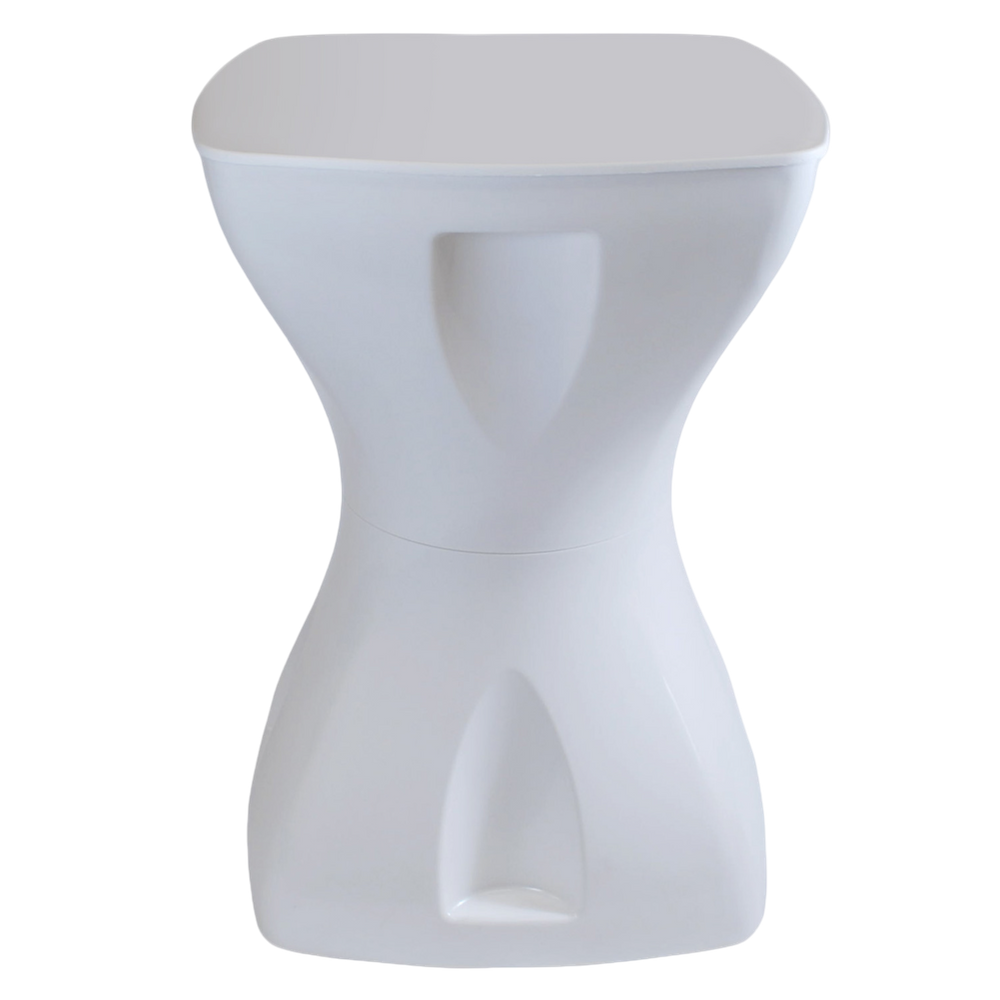 Mesa Branca Multiuso Design Moderno Mesa Lateral Apoio Decorativo Para Piscina Jardim Varanda Sala