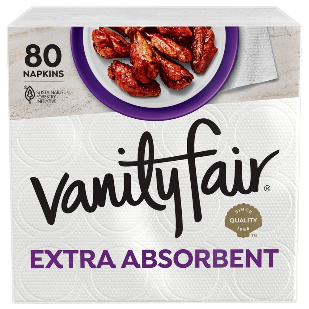 Guardanapos de papel Vanity Fair Extra Absorbent 80 unidades