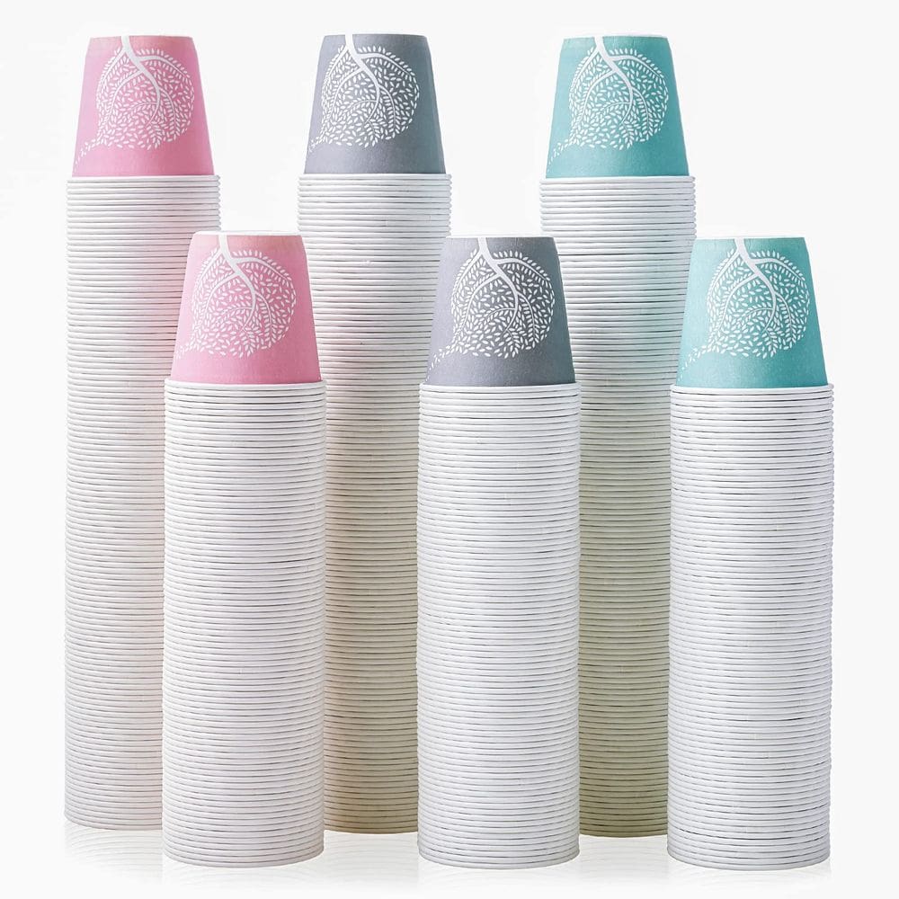 Copos de banheiro descartáveis LITOPAK 600 Pack 90mL coloridos